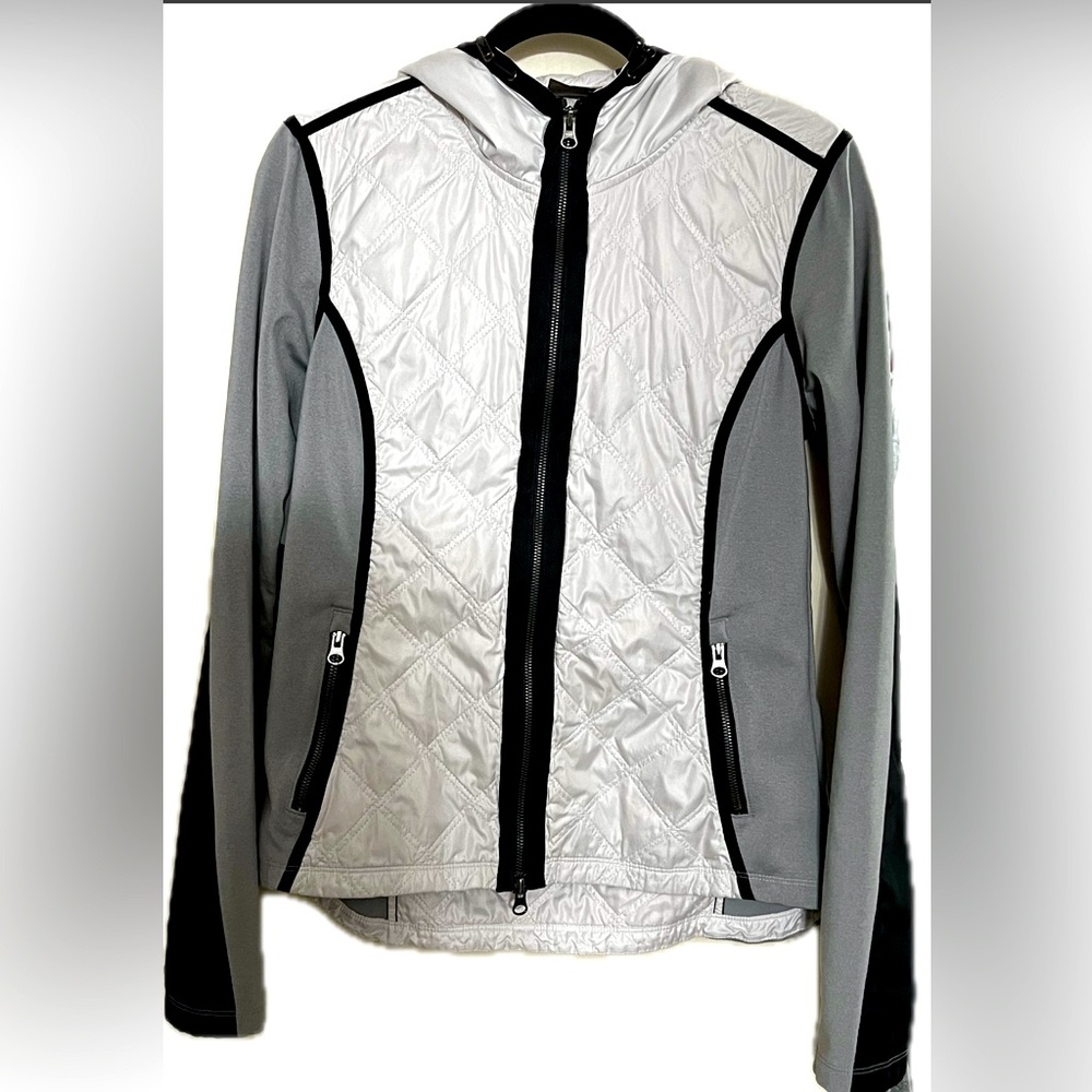 Athleta jacket. Women’s Medium. Lightweight but warm w/hood. Great deal!